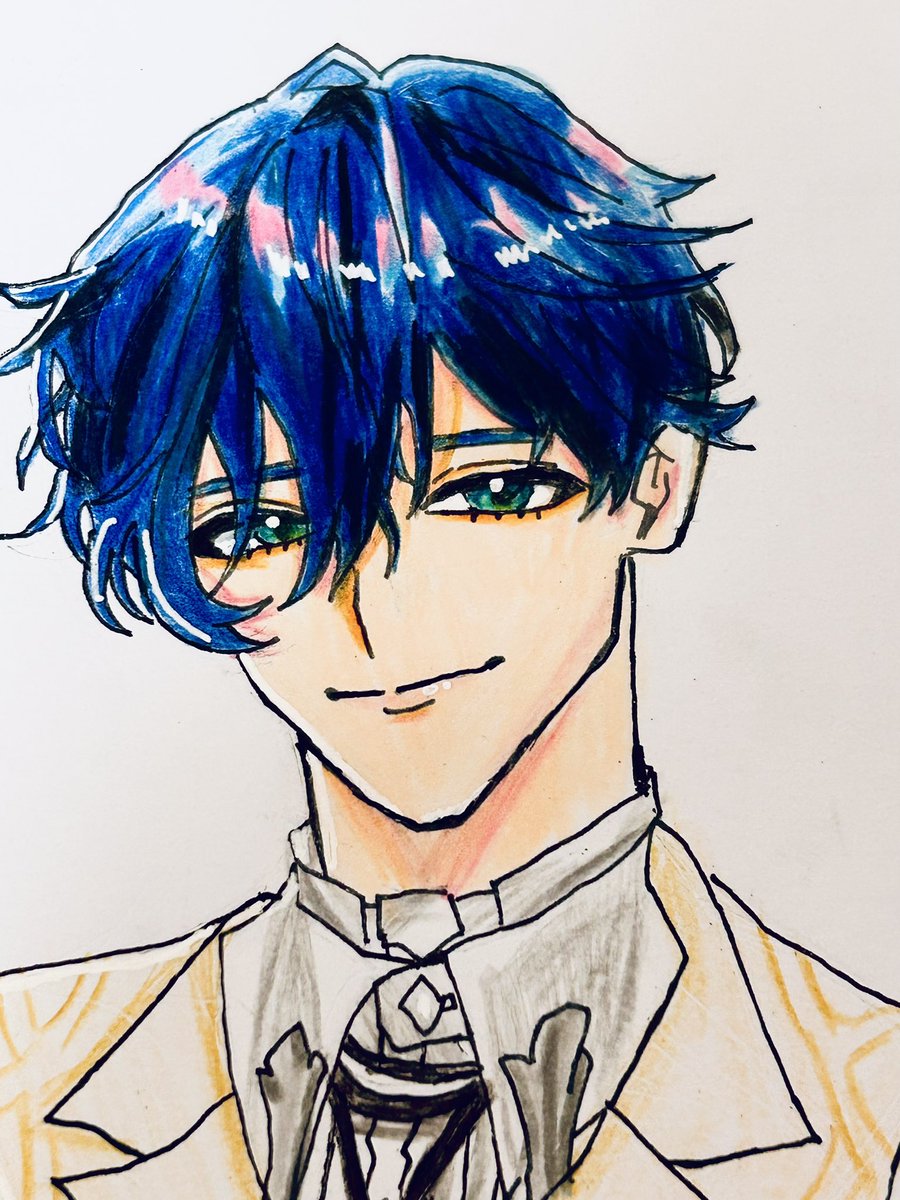mememe1212118's tweet photo. 最近にじさんじ描けてなくて同じ絵の投稿ばかりでごめんなさい🙇‍♀️近いうちに山田描こうと思ってる ヴォルタも描きたい
 #シルバーウィークはフォロワーさんが増えるらしい 👈最終日なのにやる人 https://t.co/OIdIYM9TSL