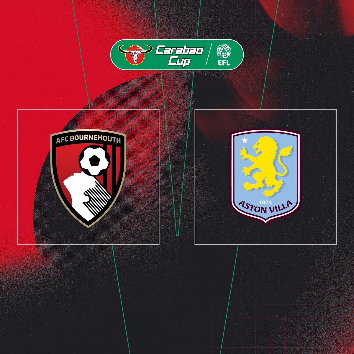 afcbournemouth's tweet photo. Ticketing information for our @Carabao_Cup fourth-round clash against Aston Villa has been confirmed 🎟️

🔗 https://t.co/QfUzRG2BnX https://t.co/b1Q0UBTiGl