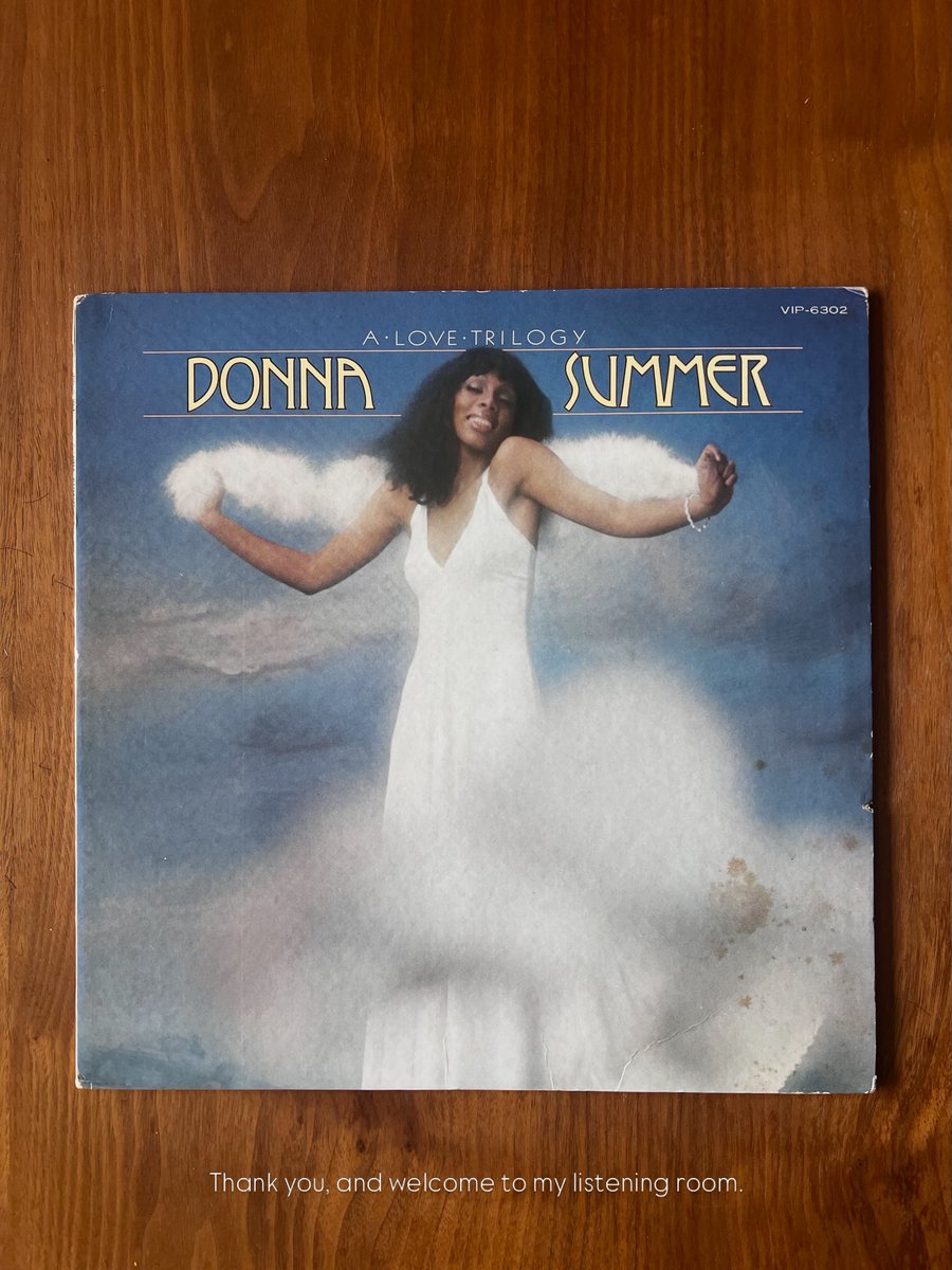 HedyReary's tweet photo. Thank you, and welcome to my listening room. “Could It Be Magic” — Donna Summer, A Love Trilogy, 1976. https://t.co/9RSLNdlqfA