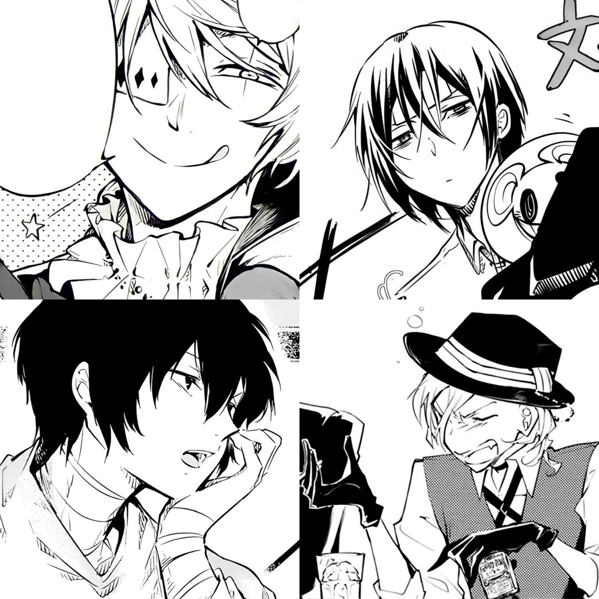 s1ckstvr0s's tweet photo. Had a dream that Fyodor &amp; Nikolai were trying to romance with each other on a dinner date at this gourmet restaurant &amp; in the background Dazai &amp; Chuuya [also on a date] are fighting loudly &amp; actively almost trying to kill each other whilst Fyolai is all unbothered
#Fyolai #skk https://t.co/s3j36xPUnv