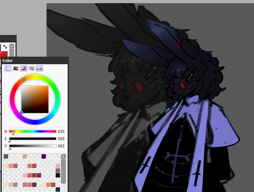 ParasiteHollow3's tweet photo. trying to make a fursona i guess.. 
#digitalart #furry #desing https://t.co/5m3zdNZzp2