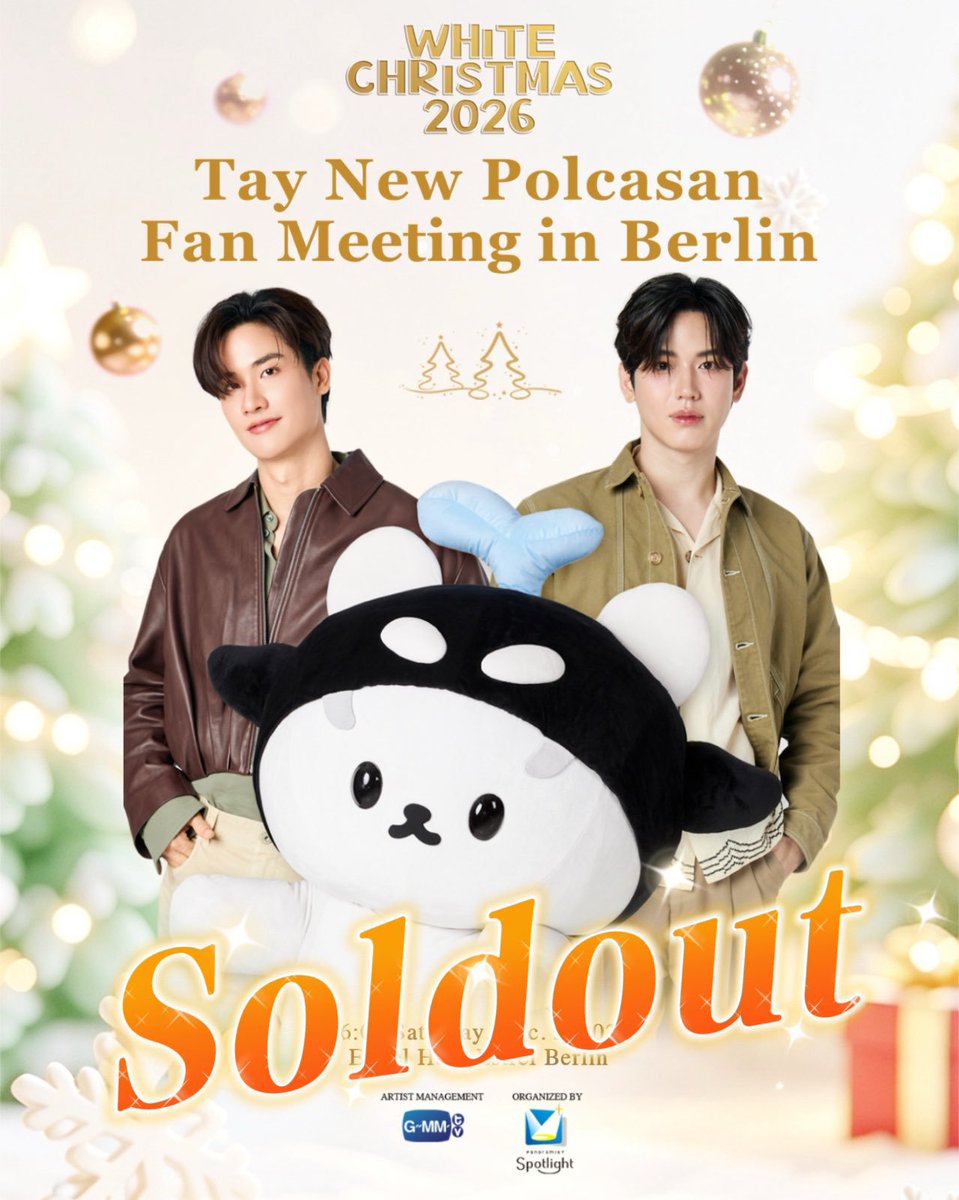 taynewsanph's tweet photo. Sold out show for TayNewSan Fan Meeting in Berlin! 🎉✨

Congratulations to our WhaleBear Family!

#Tawan_V #Newwiee #POLCASAN #TayNew https://t.co/kWm5GHj9ET