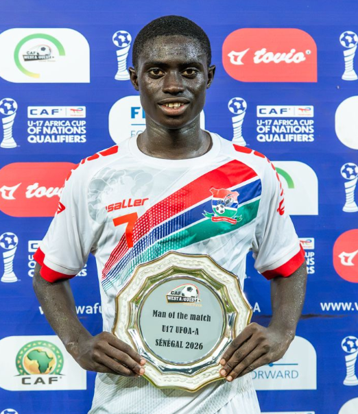 alfredfrank_'s tweet photo. This 2010 generation from Gambia 🇬🇲 is definitely shaping up to be something special. Omar Marong and Alieu Saine got a lot of talk, of course, and Omar Badjie is also looking like a top talent, having been named MVP of the WAFU-A qualifiers.

Tricky attacking talent who can play either as a CF or a LW. Great acceleration and technical ability to break into dangerous positions, good 1v1 ability as well; scored twice in Gambia's five-match run to win the tournament.