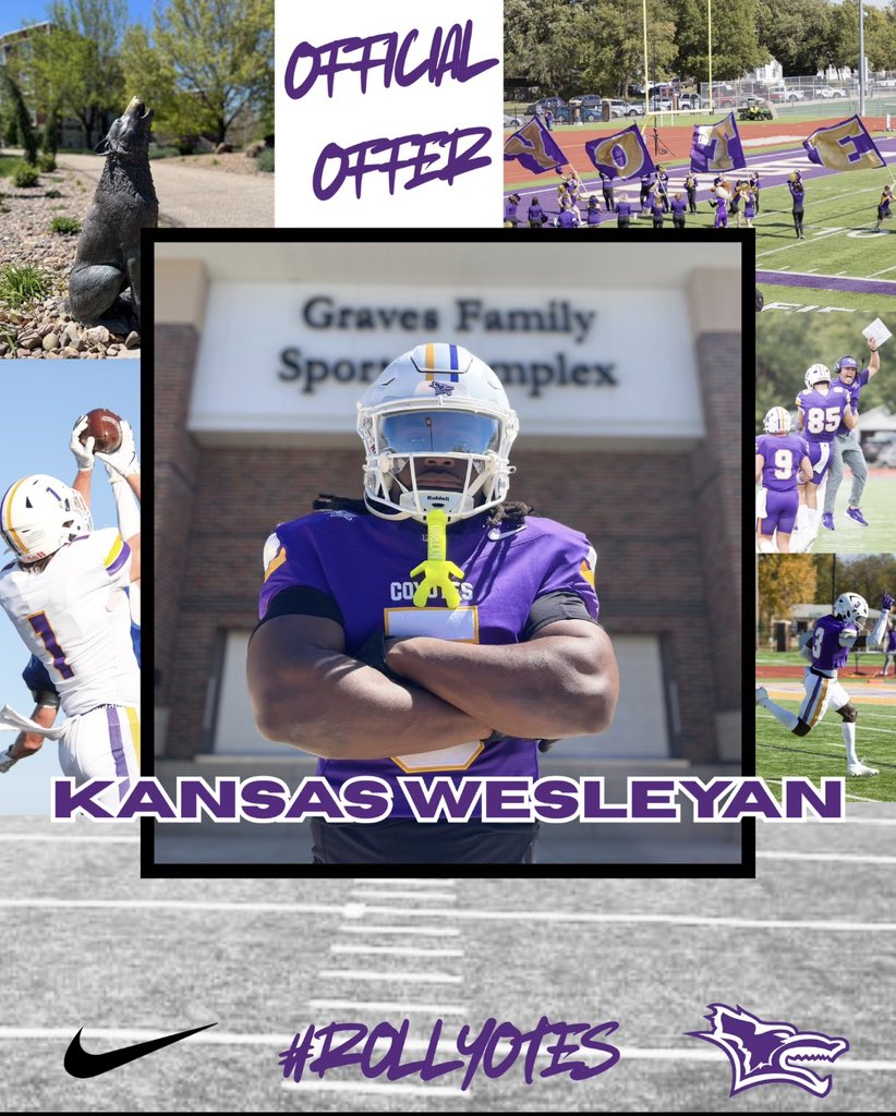 lukemcle's tweet photo. After a great conversation with @Cj_buckhalter9 I am blessed to receive an offer from  Kansas Wesleyan University. @kwufootball @RenzyDavis @Rich_Chambliss @cincuenta_doc https://t.co/KusQEHUl4P