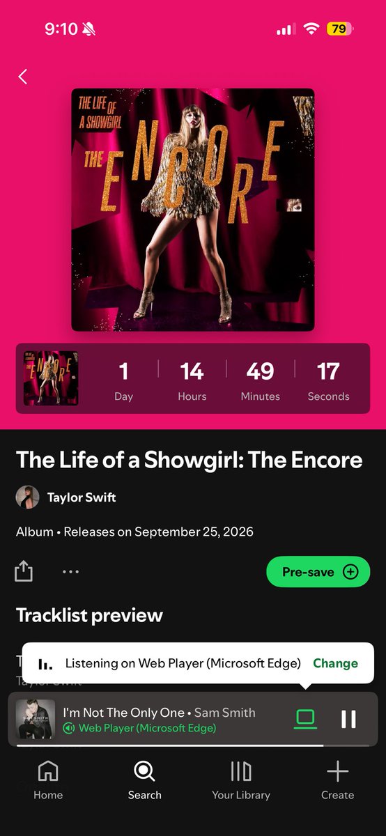 Dominikaa0508's tweet photo. The Life of a Showgirl Encore!!!!! 4 new songs!!!!! Ahhh 😁 @taylornation13 #swiftie #taylorswift https://t.co/ptP4aWvryQ