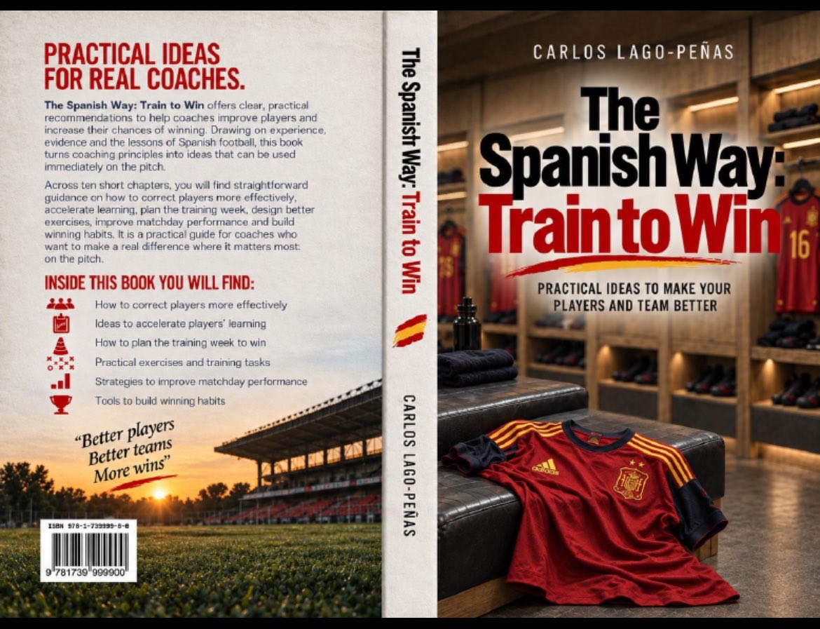 Clagopuvigo's tweet photo. CONCENTRATE!

“Concentrate!” is not a coaching instruction

Players usually know they need to concentrate

What they need is a specific cue:
“Stay inside”
“Attack the space behind”

Don’t ask for concentration
Tell the player what to focus on

Coming soon

The Spanish Way 📖

👇 https://t.co/3JPxmGjoe2