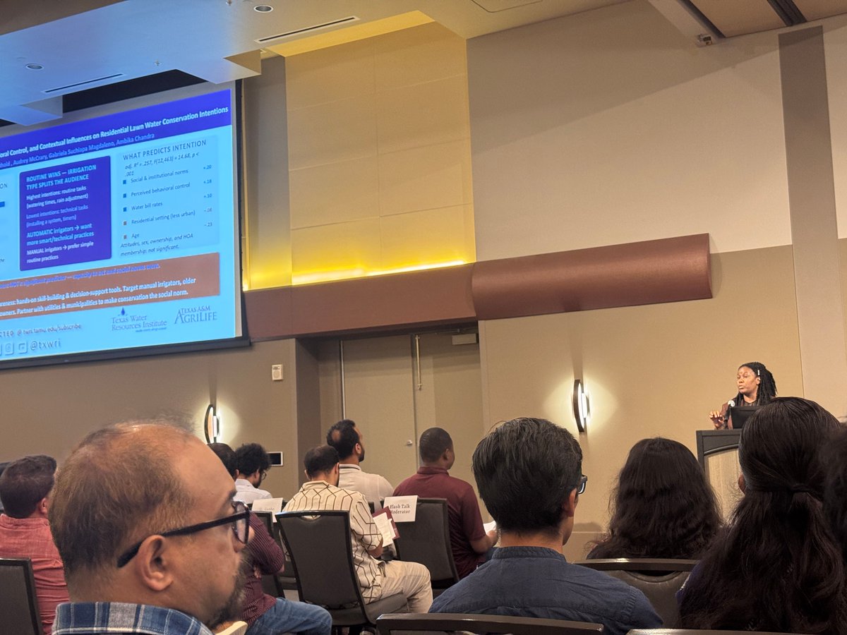 TxWRI's tweet photo. Postdoctoral research associates Gabriela Suchiapa Magdaleno, Ph.D., and Millicent Oyugi, Ph.D., had the opportunity last week to present research at the 10th Annual Postdoctoral Research Symposium at Texas A&amp;M University. https://t.co/vG6NYQBixc