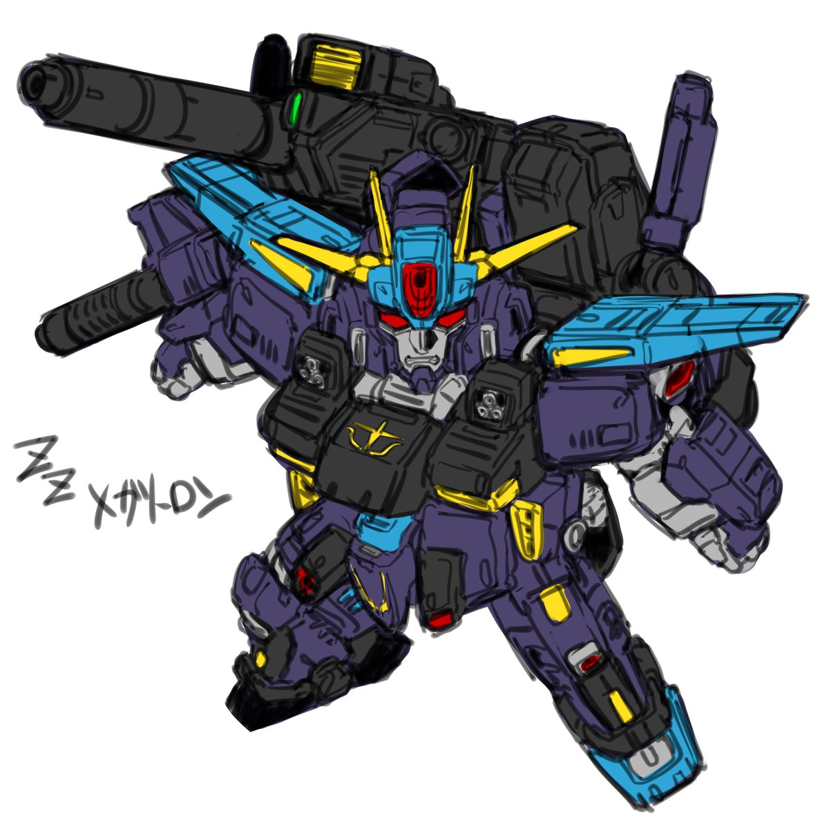 waiwaidaiseidou's tweet photo. ZZメガトロン
スキャン機能回復後ラビアンローズ内にあった試作MSをスキャンした姿
大型航空機メガフォートレスにトランスフォームできるようになった https://t.co/cz6ZfyOE8D