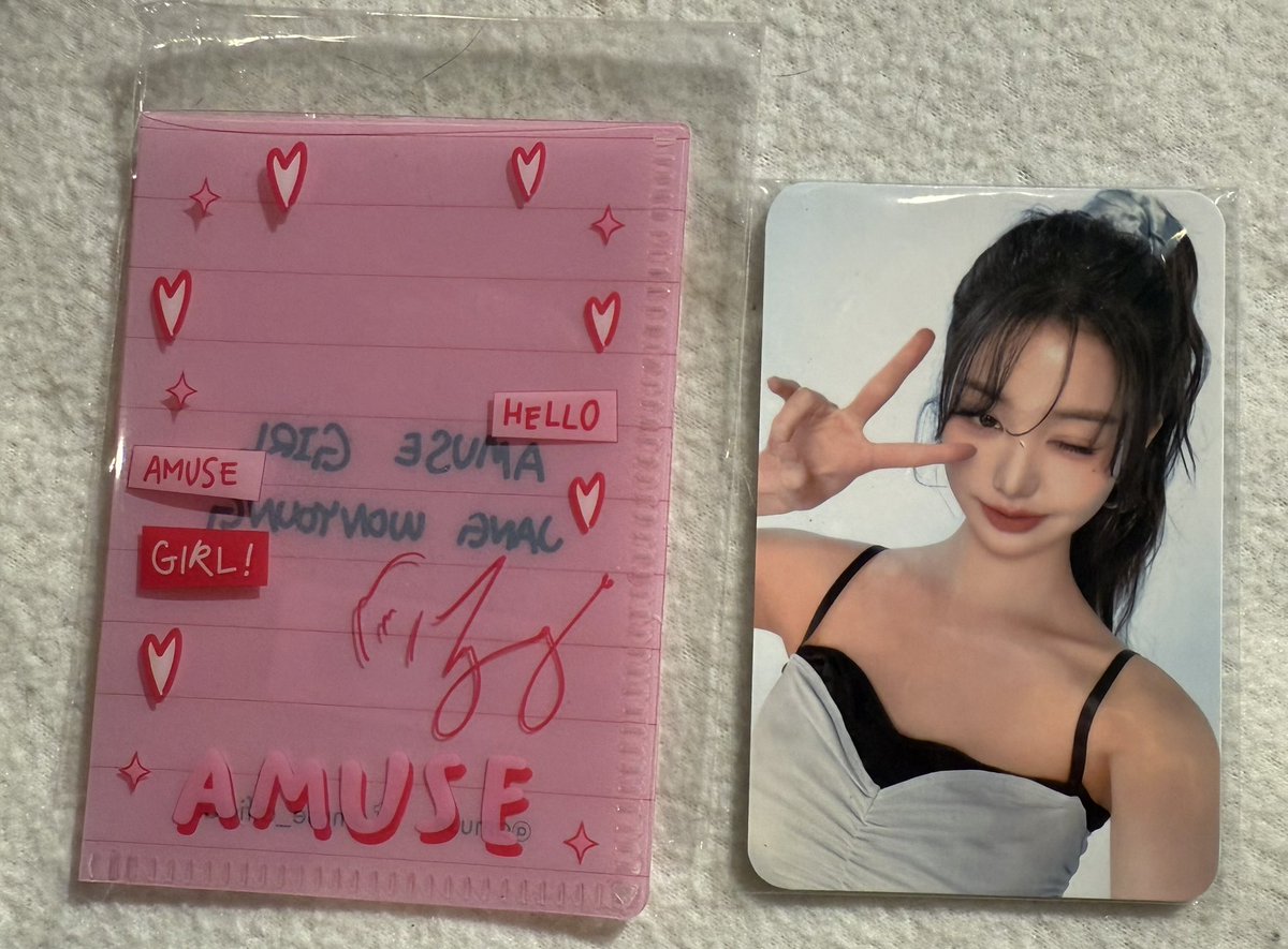 ainxsyaa_'s tweet photo. WTS WONYOUNG PC AMUSE 
RM 13 
Like new 
*MALAYSIAN BASED (preferred semenanjung) ONLY 
RTS: nk kumpul duit
#WONYOUNG #IVE https://t.co/qSDfQeELk8