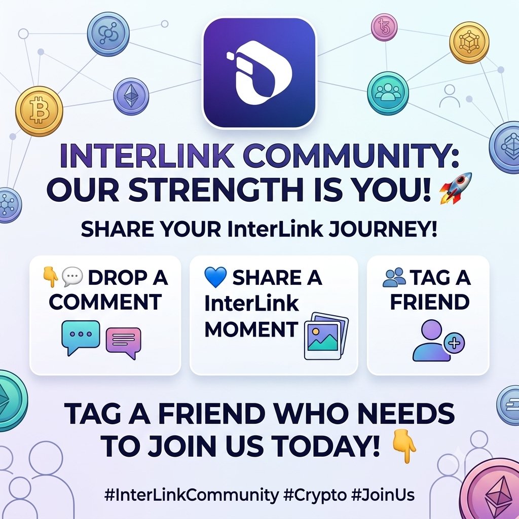 forhad430vk's tweet photo. Community Engagement / Call to Action
​Our strength lies in our amazing community! 🚀 Drop a comment, share your favorite InterLink moment, and tag a friend who needs to join the journey today! 👇💬 #InterLinkCommunity #Crypto #JoinUs
#InterLink #ITLG #ITL https://t.co/OEnKiWI2mK