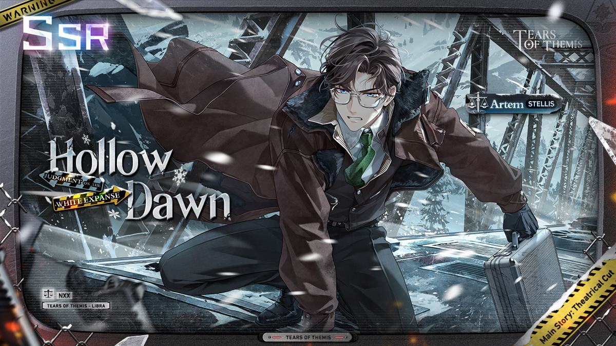TearsofThemisEN's tweet photo. Judgment on the White Expanse Artem SSR ✦ Hollow Dawn ✦

✅ Repost
🎁 Merch Pack (1 winner)
🔹 S-Chip ×1000 (3 winners)

Judgment on the White Expanse Event Shadow of Themis will begin on 9/29 with a rate-up for the SSR card!

#TearsOfThemis https://t.co/7ALs4lkYUl