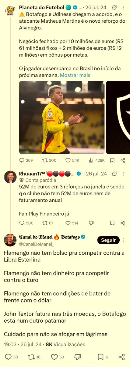 Recibo_CRF's tweet photo. "O FLAMENGO não tem bolso para competir com a Libra Esterlina."

#recibo #Flamengo https://t.co/bACKdQagGK