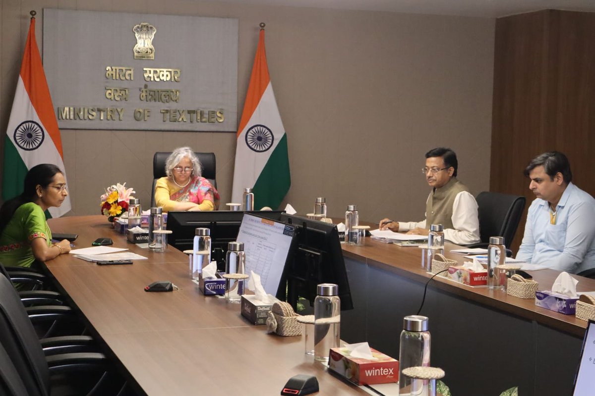 cotcorp_ho's tweet photo. A meeting under the chairpersonship of the Secretary (Textiles), Ministry of Textiles, was held on 23.09.2026 to review the preparedness for Minimum Support Price (MSP) operations for procurement of seed cotton (kapas) during the ensuing Cotton Season 2026–27.

The meeting was attended by Shri Lalit Kumar Gupta & senior officials of the Cotton Corporation of India (CCI) and representatives of all cotton-growing States. The preparedness of CCI and the States for smooth and timely commencement of MSP procurement operations was reviewed in detail, including arrangements relating to procurement centres, farmer registration, infrastructure, logistics and other operational requirements.

The meeting also reviewed the implementation of the Mission for Cotton Productivity, with particular focus on the distribution of Contamination Control Kits to cotton farmers and the digitisation of farmer-related data. The need for effective coordination among the States, CCI and other implementing agencies was emphasised to ensure timely distribution of the kits and comprehensive digitisation of farmer data, thereby facilitating greater traceability, transparency and quality improvement across the cotton value chain.
