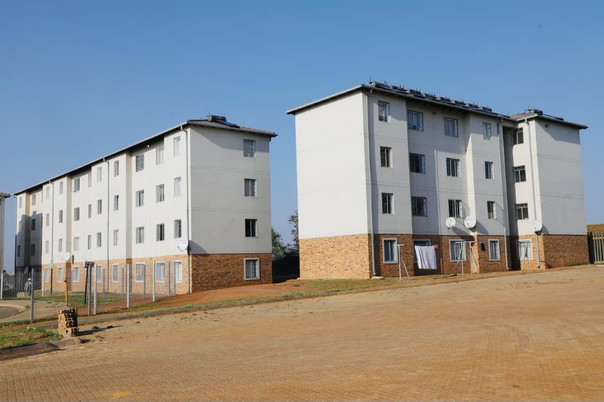DadaMorero's tweet photo. Today, 300 completed homes were handed over to qualifying beneficiaries as part of the second phase of housing allocations at Jabulani Parcel K in Soweto.

The mixed-development housing project involved comprehensive township establishment and the upgrading of bulk and link infrastructure. This milestone reflects the continued commitment across government to expanding access to quality, dignified housing and building better communities.