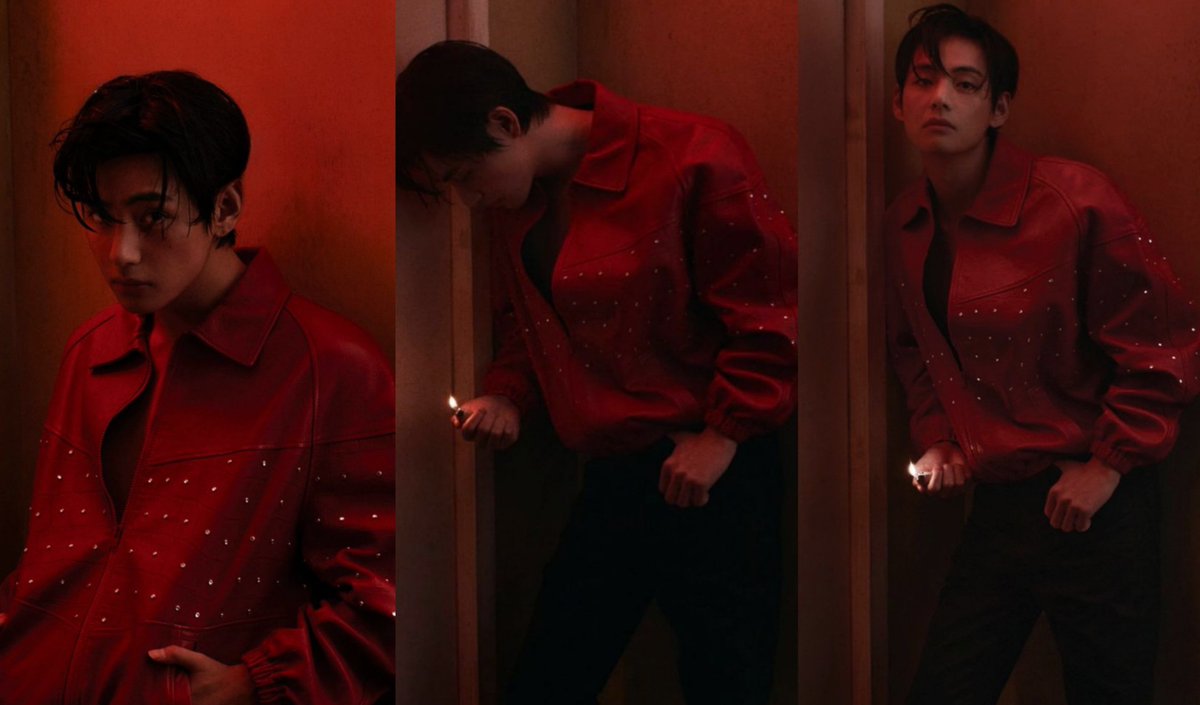 Vhntae's tweet photo. Giving off old cinema villain energy. Not gonna lie the red makes it too easy. https://t.co/AGnu1zPkk6