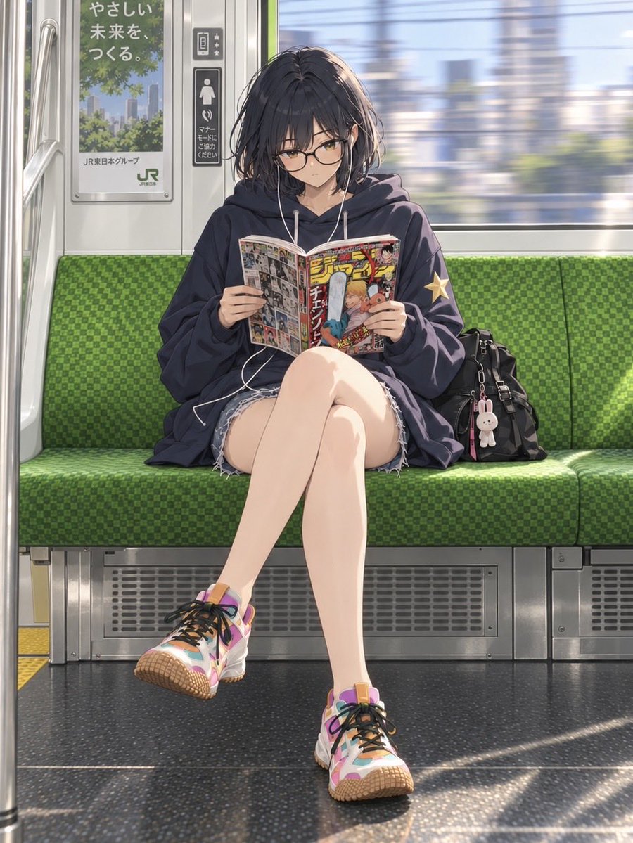 cloudster555's tweet photo. 電車に乗って家に帰るミカ
#Animates
#MikaAnimates
#Mika https://t.co/UJiOnMNCct