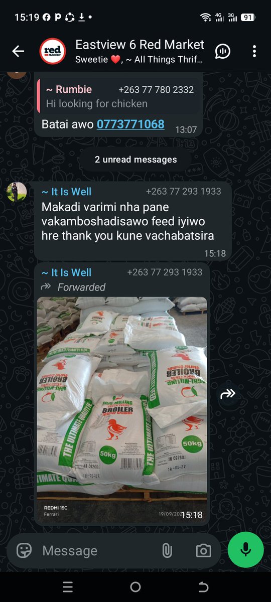 GarikaiMatawu's tweet photo. @agribusiness110 Pliz madam, call that customer, I screen shot that from another group I have. Talk to her https://t.co/hXaonhtYVh