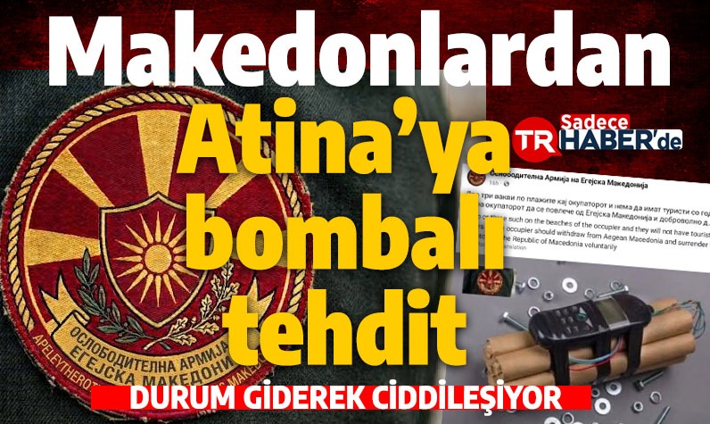 ibrahimkaragul's tweet photo. ATİNA TÜRK KIYILARINI 
BIRAKIP KUZEYE BAKSIN!

MAKEDONLAR TEHDİT EDİYOR..

İsrail ile bir olup Türkiye kıyılarında cepheler kuran,

Adalar’a İsrail silahları ve askerleri taşıyan Yunanistan;

Kendi çatışmacı oyununun kurbanı mı olacak?

Makedonların 'silahlı isyan' çağrısıyla neye uğradığını şaşıran Yunan,

Şimdi de 'sahillerde bombalı eylem' çağrısının şokunu yaşıyor.

Kendilerini 'Ege Makedonya Kurtuluş Ordusu' olarak adlandıran örgüt,

Yunan turizmini baltalamak için 'bombalı eylem' mesajı verdi. 

Bu haber sadece TRHaber'de.
https://t.co/h2h8ZanHQL