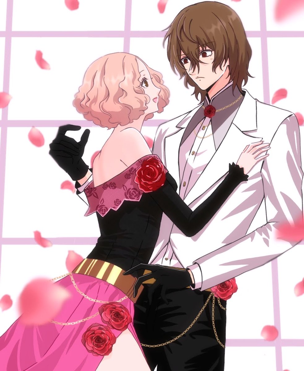 Akegoro_S2's tweet photo. 春ちゃんに照れ気味の明智くんがとにかく描きたくて描いたらこうなった明春。

春ちゃんが明智くんを誘って
これから一緒に踊ったりするんかな https://t.co/NXTiPqsyXw