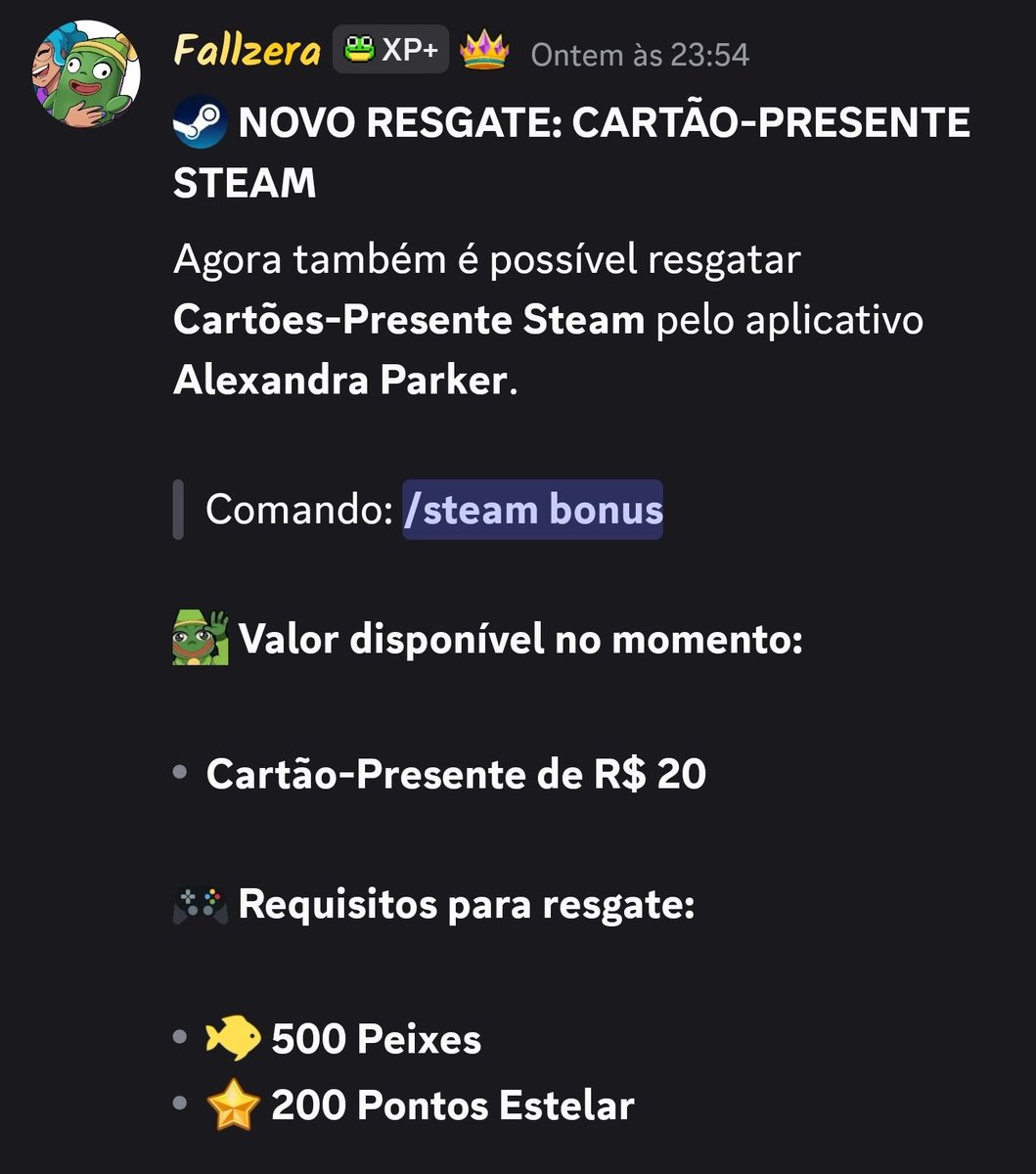 Fallzera's tweet photo. Meus amigos ficaram pedindo entaooo, temos steam para você resgatar através do meu bot 😗 (Estoque de teste) 🐸🫰 https://t.co/o0yIb6zu0N