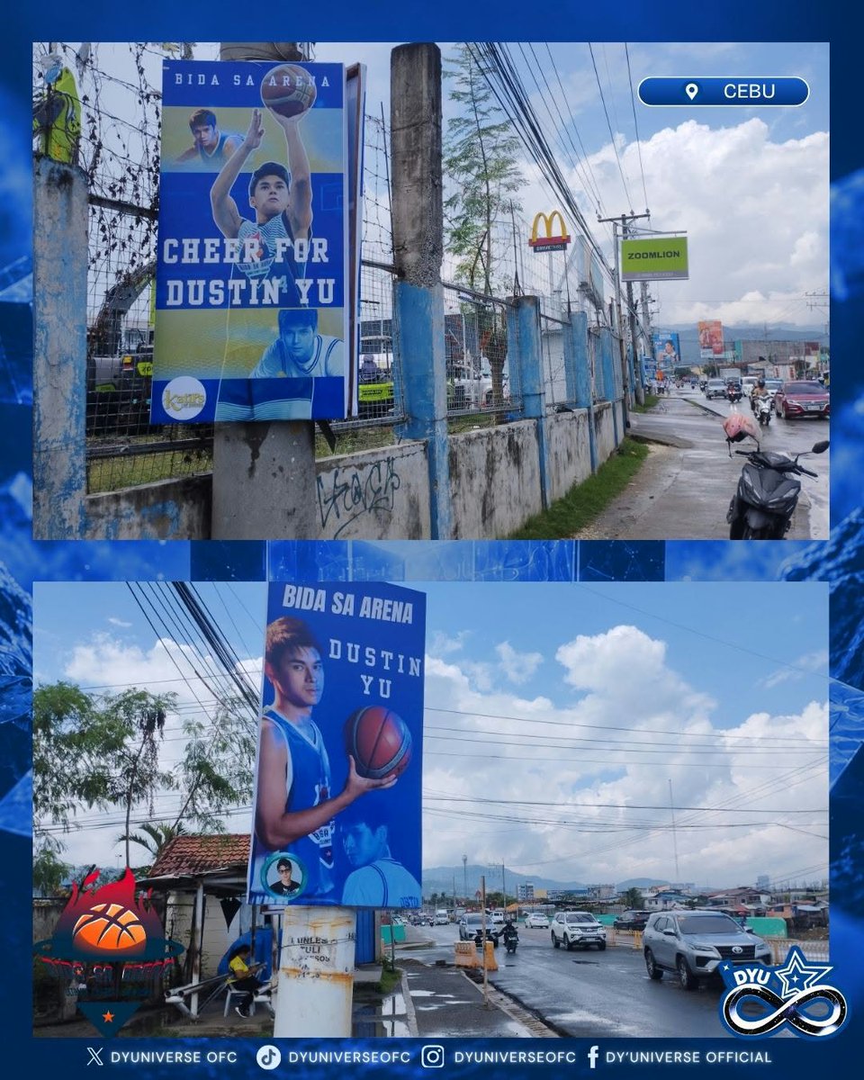 DYUniverseOFC's tweet photo. 𝗖𝗘𝗕𝗨, 𝗧𝗛𝗘 𝗪𝗘𝗟𝗖𝗢𝗠𝗘 𝗟𝗔𝗠𝗣 𝗣𝗢𝗦𝗧 𝗜𝗦 𝗡𝗢𝗪 𝗨𝗣!💙

Our Lamp Post Project is officially up in Cebu as we welcome our very own Dustin Yu to the city for Bida Sa Arena: Rematch!🏀🔥

You can spot our lamp post near SM Seaside Mambaling Area, adding a little YUniverse love to the city as we get ready for Dustin’s arrival. 💙

This project was made extra special through our collaboration with @NinangsDB, @DCharlesAngels, @katipsofdustbia, and @dustbiangelsofc. 🫶🏻

To everyone who helped make this happen—salamat sa pakikipag-YU! 🥹💙

Welcome to Cebu, Paps! The YUniverse is ready for Yu! 🏀🌴✨

#BidaSaArenaDCY 
#DustinYu