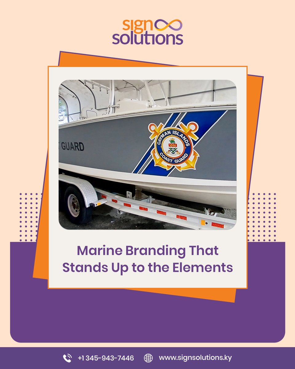 signsolutionky's tweet photo. Professional marine graphics combine durability with strong branding. From patrol vessels to commercial boats, we create graphics that look sharp on the water and stand up to the elements.
#MarineGraphics #BoatGraphics #CommercialSignage #SignSolutionsKY #CaymanIslands https://t.co/HFidKoJGqT