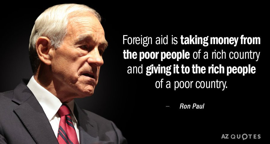 WallStreetMav's tweet photo. The USA has given over $3 trillion in foreign aid to others countries FOR FREE in the past 25 years.

We are now paying $120 billion PER YEAR in interest payments on the free stuff and money we have given away. It was debt financed.

Our foreign aid budget should be $0.00 https://t.co/4onT2hRlbN