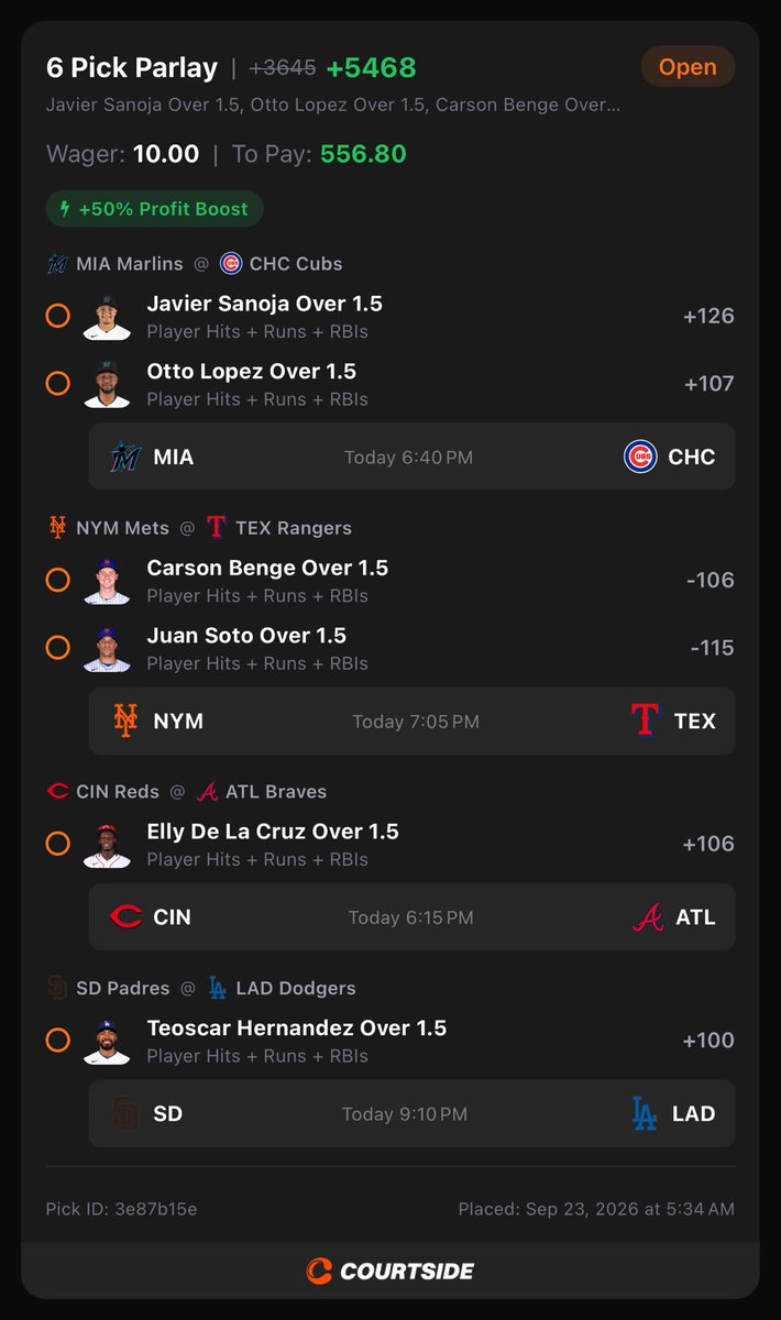 iamyourlibra's tweet photo. Let’s see if 🍀♎️ can cash out on the first day of the szn! 💫
Go #Courtside with me and get 100 in bonus after your first purchase of $10 Courtside cash or more! 🏦🔥💯 https://t.co/6poJegjnOf
Link to tail ⬇️ https://t.co/KZIzwU1sXk
