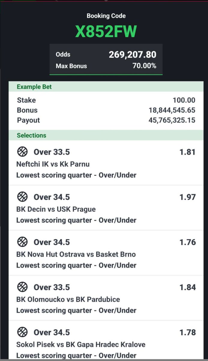 sn_adebisi's tweet photo. X852FW

20/20 PICKS 

A 35+ points in each quarters 🏀 

Stake and pray for luck oooo

🔞+ https://t.co/7ba3LlCl0w