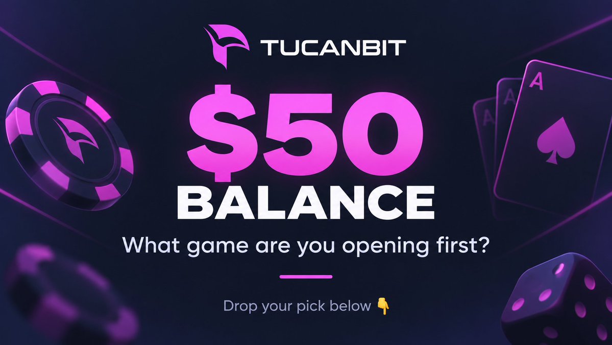 TucanBit's tweet photo. I put $50 in your TucanBit balance… what game are you opening first? 👀

Drop your pick below 👇

Let’s see where everyone’s heading first 🔥 https://t.co/uQUdSKWrk5