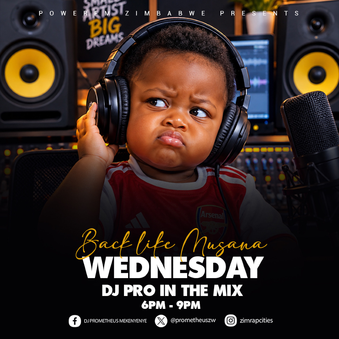 powerfmzimbabwe's tweet photo. BACK LIKE MUSANA on Wednesday with DJ PRO IN THE MIX from 6pm to 9pm.
#backlikemusana #feelthepower #theafterdrive https://t.co/rWXZVClMDj