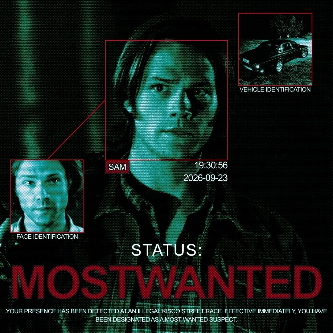 Froshtford's tweet photo. I, Sam Winchester, am the Most Wanted. https://t.co/YYZEZYjko4