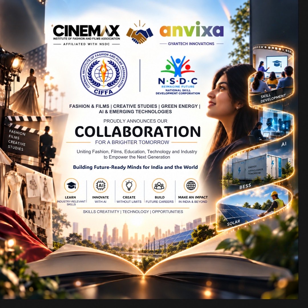 AnvixaGyantech's tweet photo. 🤝 Building skills. Creating Opportunities. Shaping the Future.

We’re proud to announce our MoU with CIFFA, bringing together education, industry exposure &amp; relevant skills to empower learners for the evolving world of work. 🚀 

#Anvixa #CIFFA #FutureSkills #SkillDevelopment https://t.co/ZlgVk2hh6H