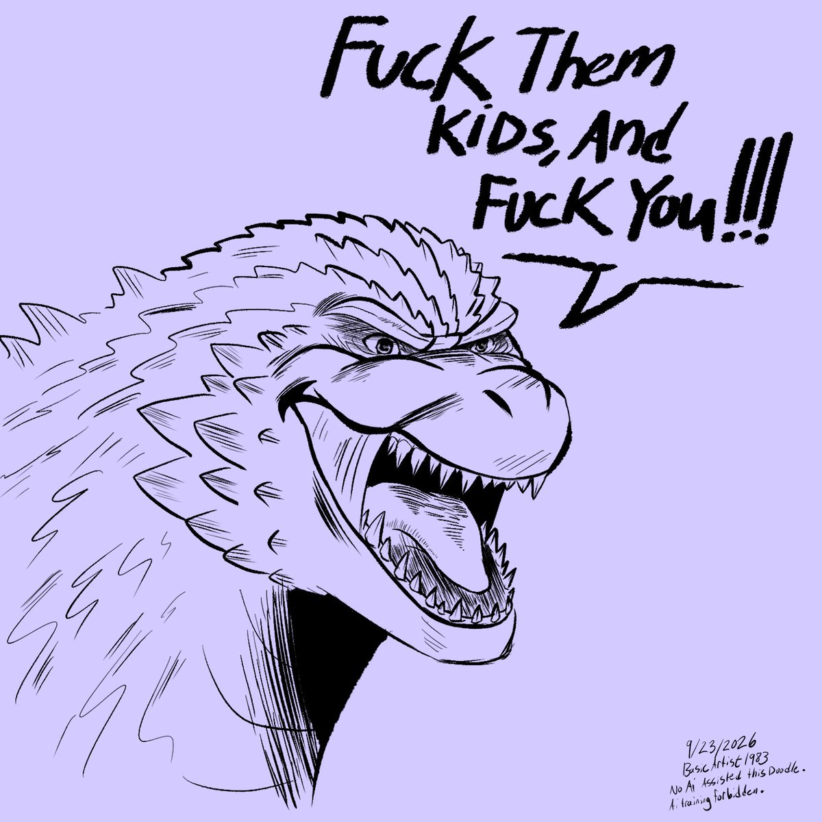 BasicArtist1983's tweet photo. Word on the street says Godzilla Minus Zero is rated R 👀 https://t.co/ikaQA85eC4
