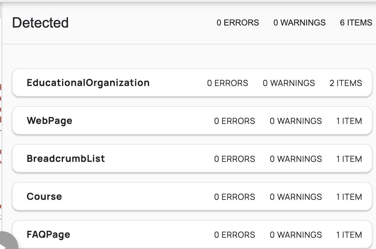pratibha9293's tweet photo. DO YOU SPEAK GOOGLE?
Your website speaks to your customers. 

But does it speak to Google? 

We added structured data and got: 6 items detected

0 errors
0 warnings

Educational Organization.
WebPage.
Course.
FAQ.
Breadcrumbs.

This helps Google better understand what the page is about and what it contains.

Because SEO isn't just about adding keywords.

You need to speak the language Google understands.

That's where technical SEO comes in.

And yes, we take it seriously.