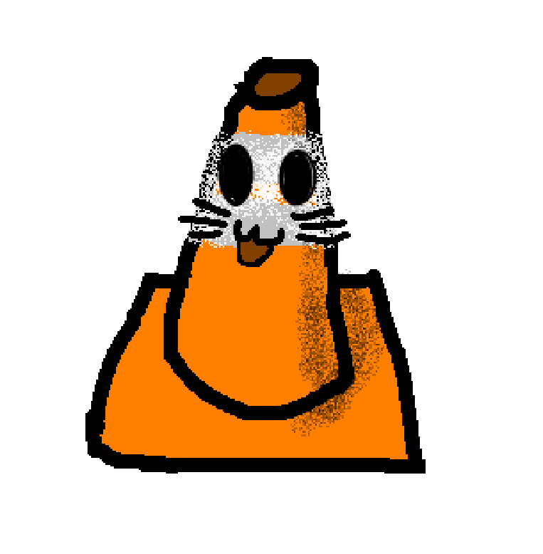 lutanati's tweet photo. @V_Vibey22 traffic cone or something² https://t.co/A3HhVS4Kzx