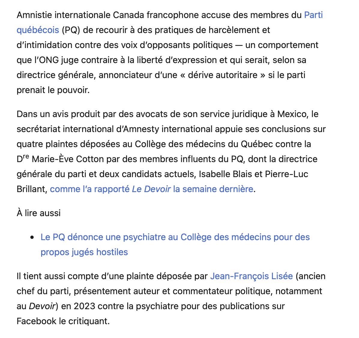 ilaporte's tweet photo. Parlant de Barreau du Québec, les avocats mexicains qui vous ont donné un avis en sont membres, j'espère, @filangloisAICF .

Sinon, quelles sont leurs compétences en matière de droit disciplinaire et civil québécois ? https://t.co/cCQpAqYnX0