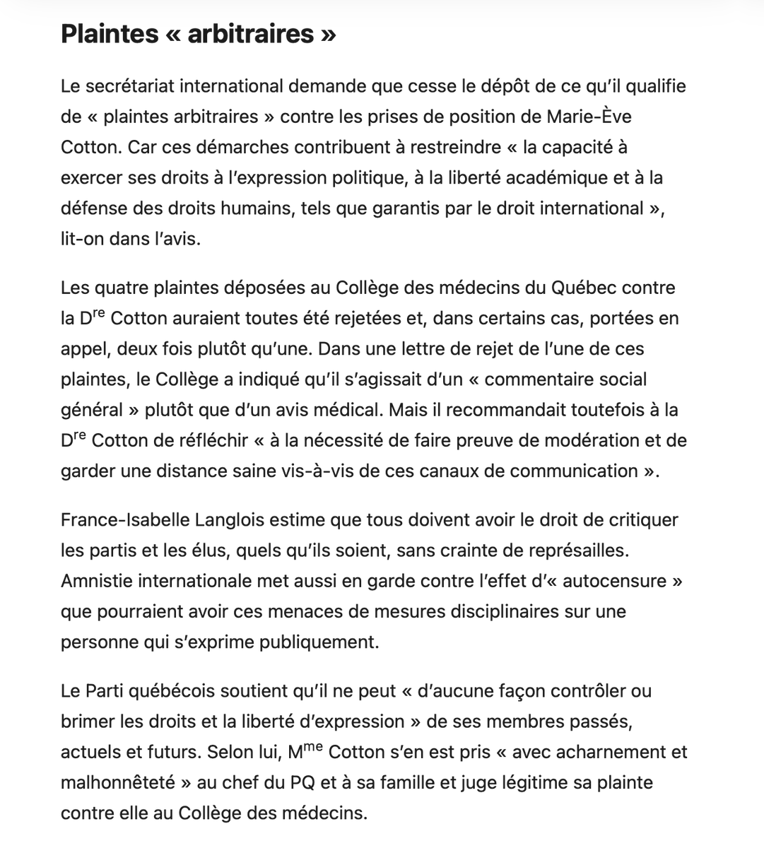 ilaporte's tweet photo. Parlant de Barreau du Québec, les avocats mexicains qui vous ont donné un avis en sont membres, j'espère, @filangloisAICF .

Sinon, quelles sont leurs compétences en matière de droit disciplinaire et civil québécois ? https://t.co/cCQpAqYnX0