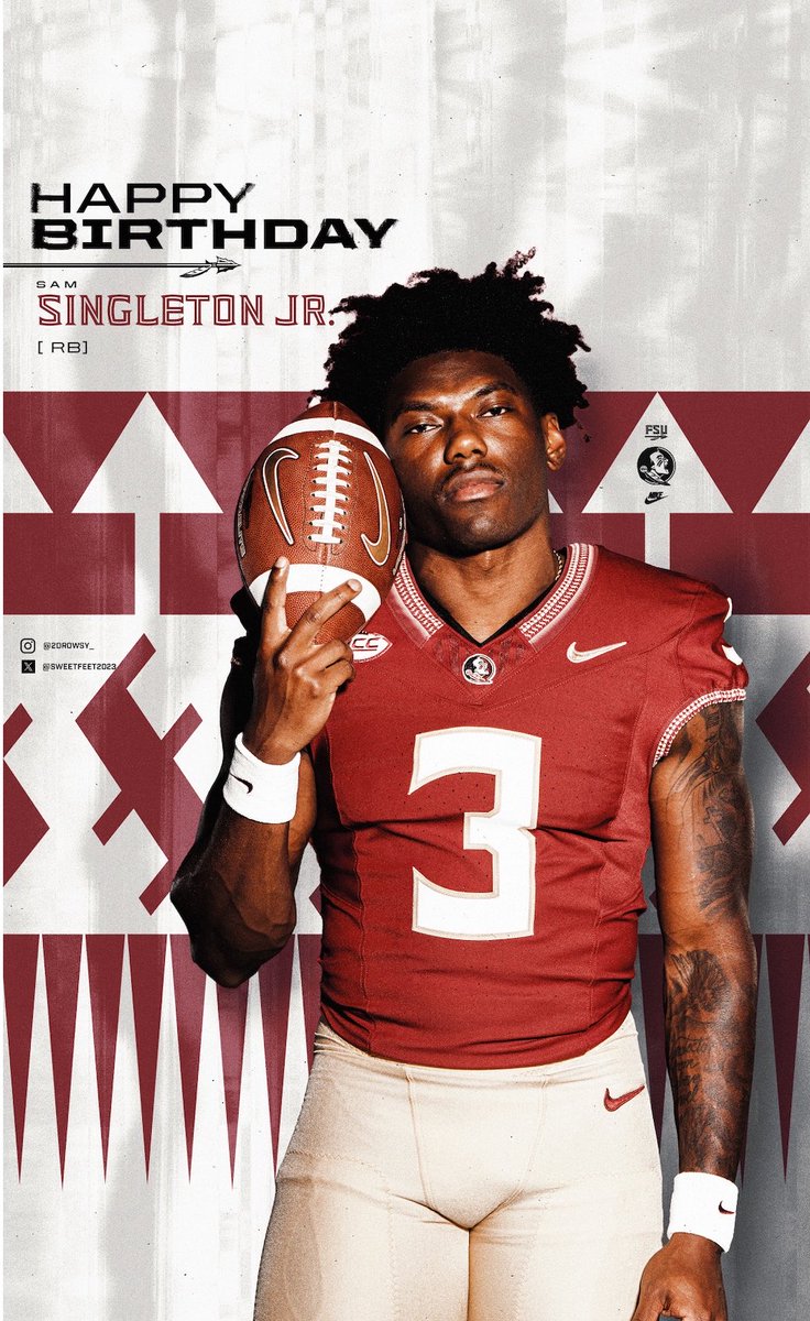 FSUFootball's tweet photo. Happy birthday Sam! 🎈 

#NoleFamily https://t.co/fdZHVjns21