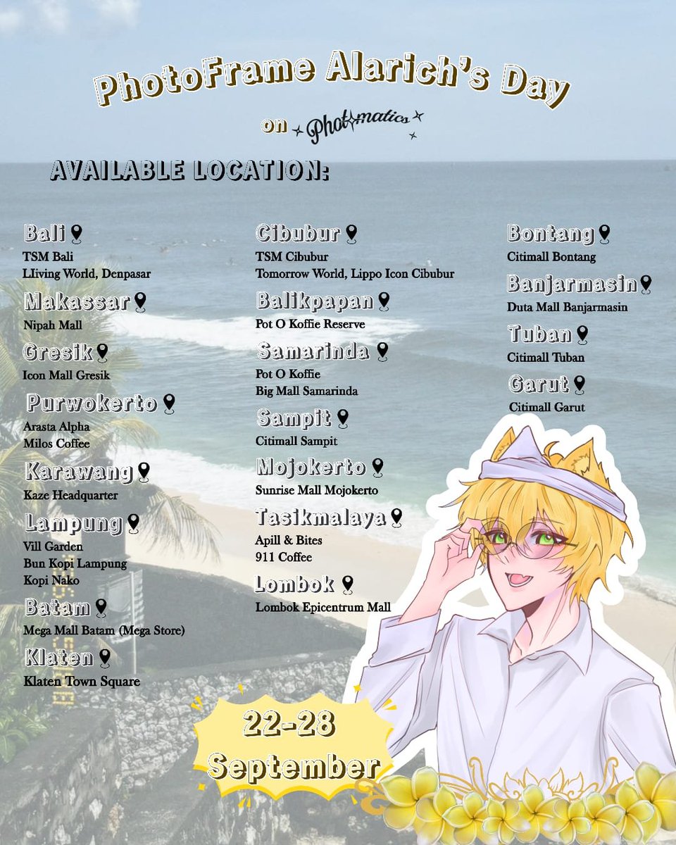 Alarightsrich's tweet photo. - π
π
€π
‘ π
’π
€π
π
’π
π
π
π
π
π
π
¨ -
Photoframe special for Alarich Alberich Birthday eventπ
SAVE THE DATE : 22-28 September 2026
Available on Cabang A Photomatics
#PapUni
#RahajengWantiWarsaAL
#BitnaneunUriAL
#PotretAlarich23
#PotretSejenakBersamaAlarich
#ALGettingOLDERπ https://t.co/TD7IRuqR32