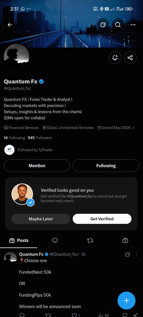 Onlywhyte's tweet photo. @TpTrader01 @Quantum_fxz Done 

@byucewyane @dahgreat1_ @DIARYFX12 https://t.co/IFpg8f8b9w