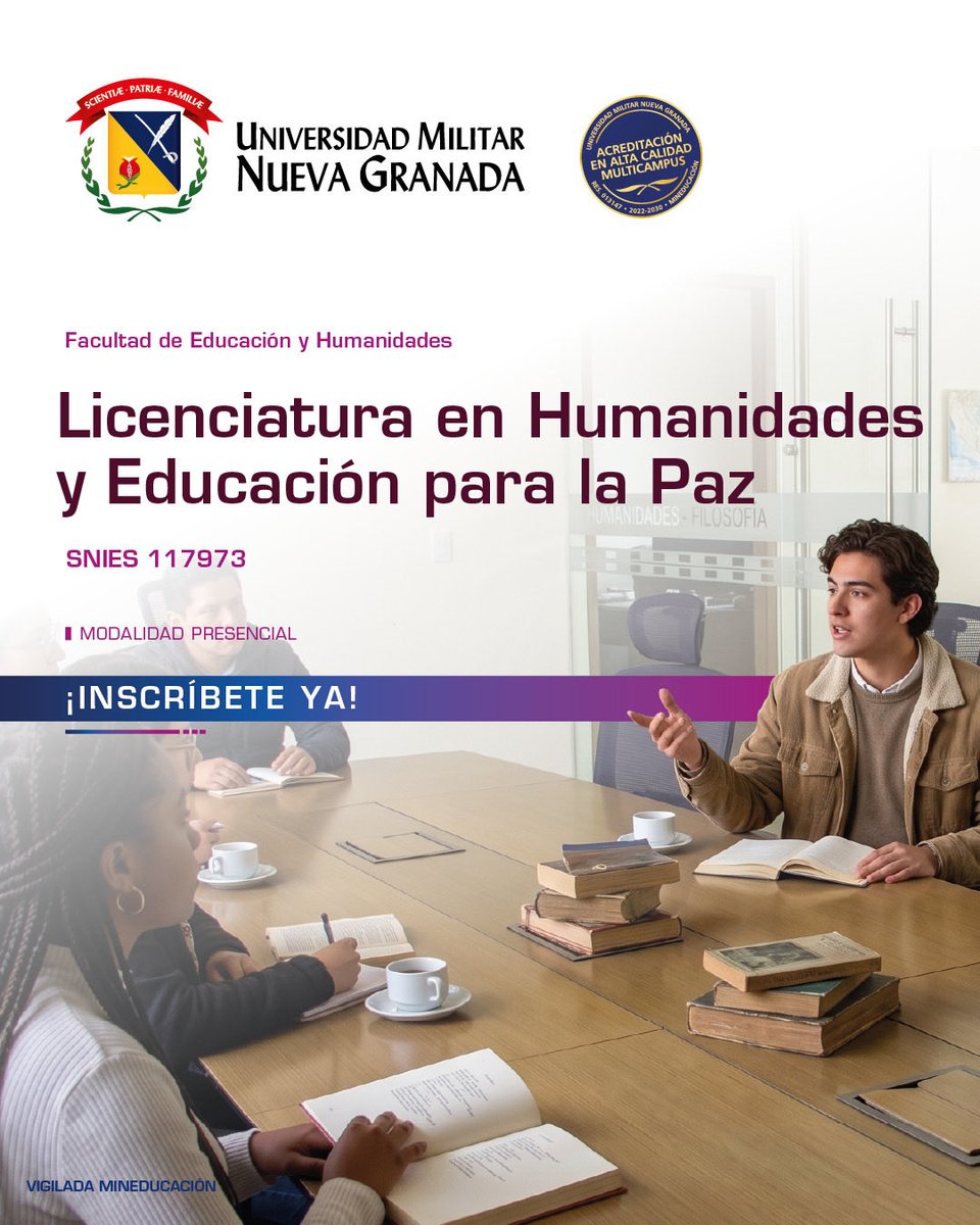lamilitar's tweet photo. Estudia Licenciatura en Humanidades y Educación para la Paz y prepárate para aportar, desde la educación y las humanidades, a la construcción de espacios de diálogo, reflexión y convivencia.

 Conoce más e inscribete:
https://t.co/unp3f82ubM

#AdmisionesUMNG https://t.co/oV06tNahER