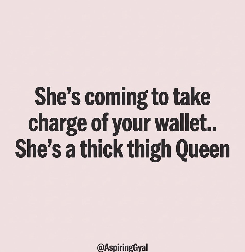 AspiringGyal's tweet photo. Thick thighs, thicker bills. She’s not asking, she’s already in checkout. 💸👑 https://t.co/NvbdyjK9Hn
