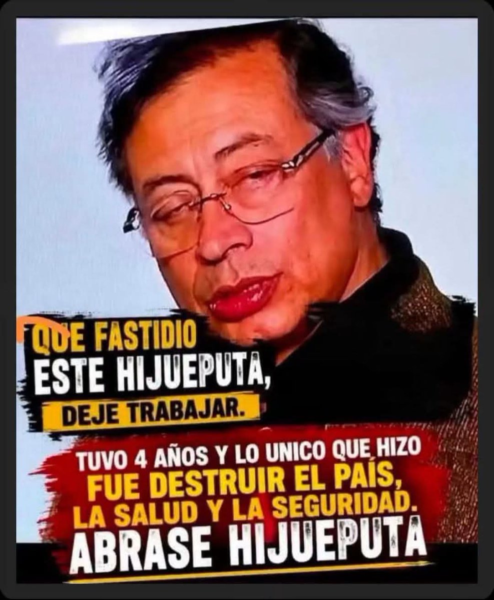 Rodrigo37112397's tweet photo. @petrogustavo https://t.co/5CyDA6Fqj2