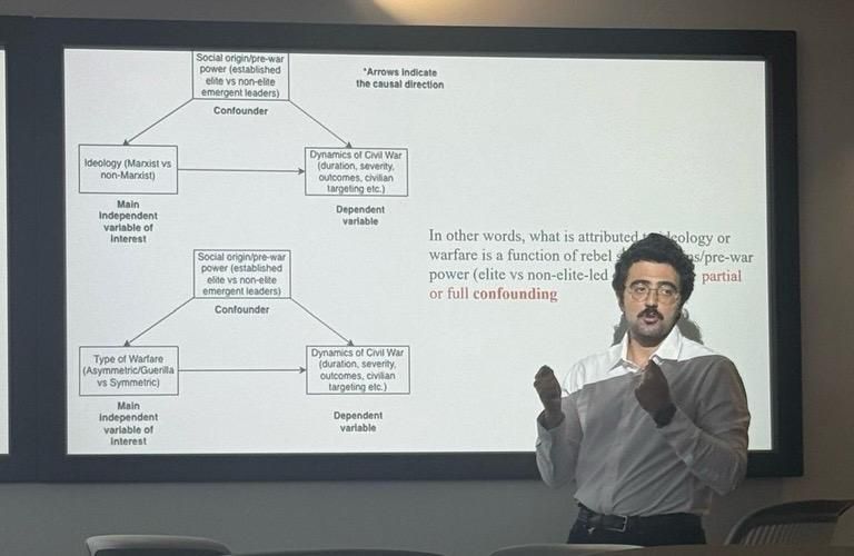CounsterProject's tweet photo. Our PI @efetokdemir and predoc fellow @ulaserdogdu
attended the Conflict Research Society Annual Conference at the University of Glasgow on 9–10 September. They presented their ongoing work on foreign policy and public opinion, and rebel social origins and dynamics of civil war. https://t.co/TUVo54Zs1O