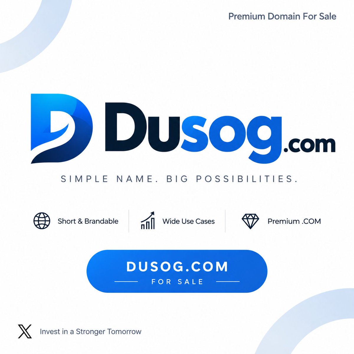 MRDrajon's tweet photo. https://t.co/id5jDFe6fU is for sale 🚀
Short, memorable 5-letter .COM with strong brand potential.
💰 Buy Now: $1,299
🔗 https://t.co/id5jDFe6fU

#Domains #DomainForSale #Brandable https://t.co/zx4BxLRqeK