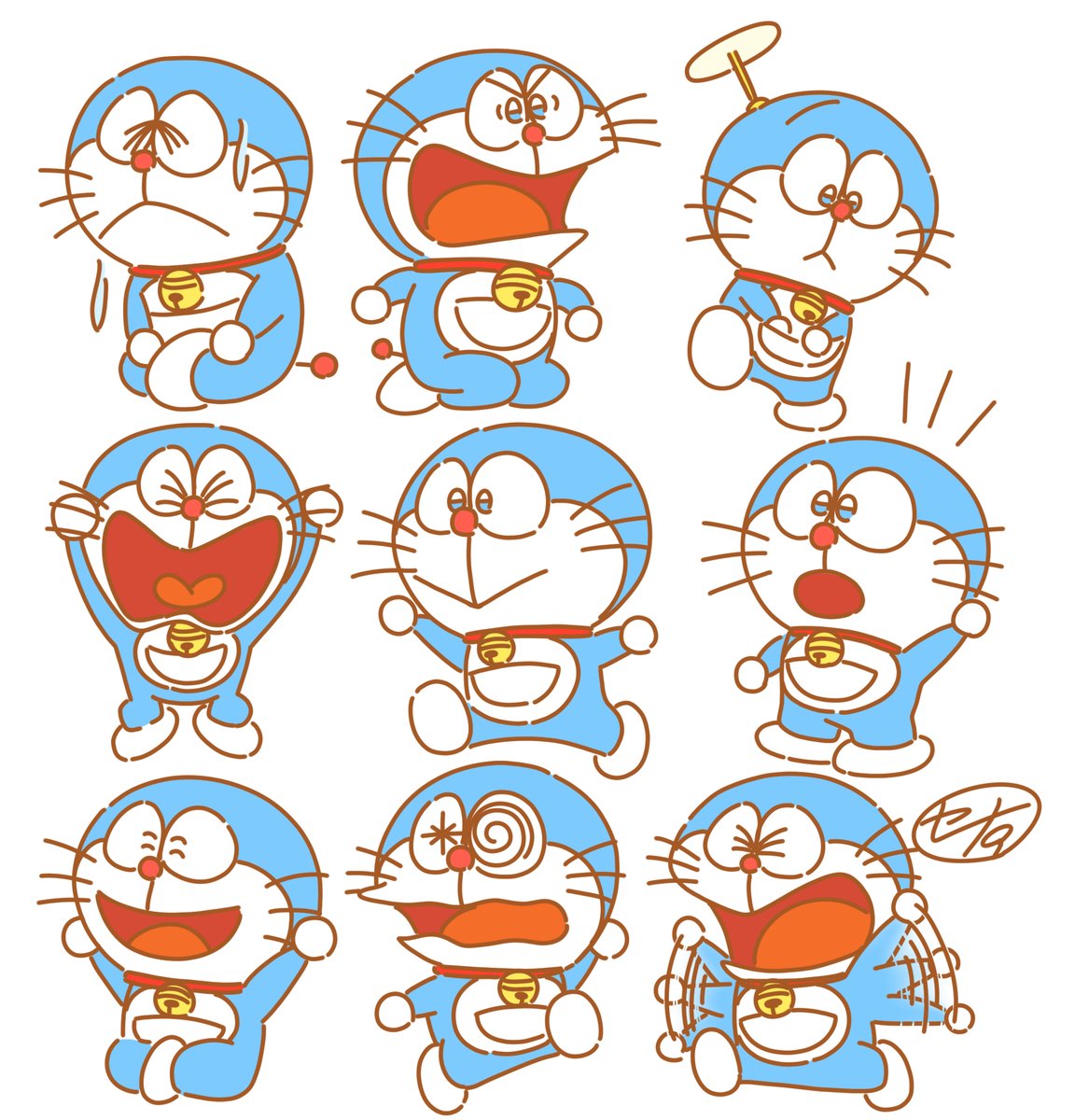 Sena53026065305's tweet photo. てんコミドラえもん１巻のから
かわいいと思ったドラちゃん描いてみました。 https://t.co/9u3MCgrlZu