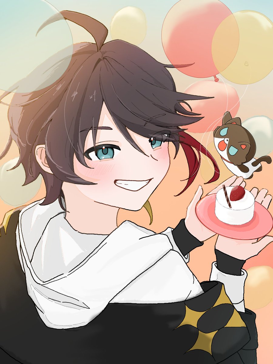 o_ryaaaaaa's tweet photo. 誕生日おめでとうございます🎈
＃三枝明那生誕祭2026
＃さ絵ぐさ https://t.co/5NEGVZtCOU