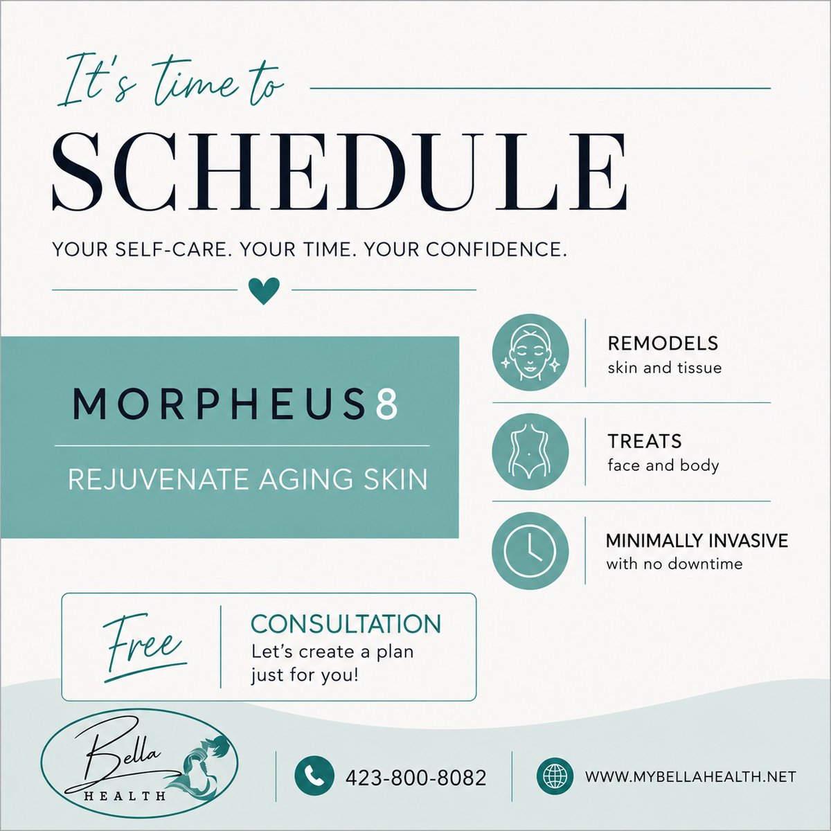 AlannaPickar's tweet photo. Morpheus8 can transform your skin by improving acne scars, other scarring, laxity, texture, fine lines, and overall appearance. Book a complimentary consultation with Cindy at 423-800-8082 to see if it’s right for you. https://t.co/hgkL7asgOR