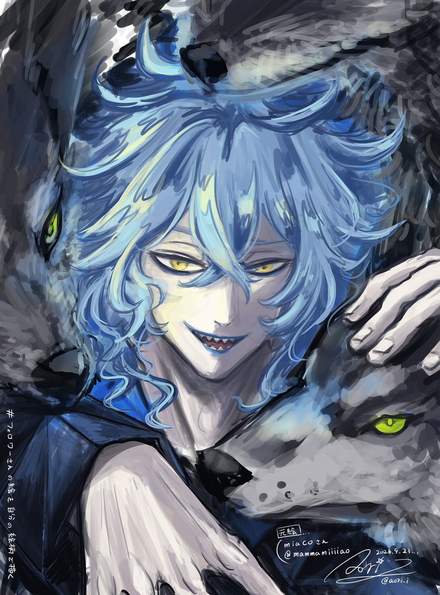 aori_i's tweet photo. #フォロワーさんの絵を自分の絵柄で描く
 miacoさんの💀絵を描かせてもらいました
ありがとうございました！ https://t.co/A66y9MMg1l